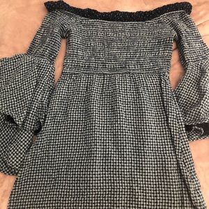 Off-The Shoulder Blue Dress